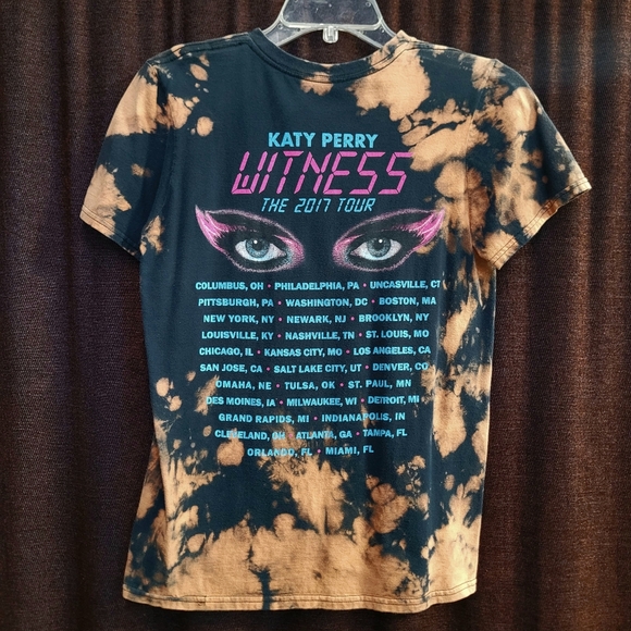 Reverse Dyed Tee Shirt Bundle One Of A Kind Katy Perry/Little Mermaid Size Small - Picture 3 of 5